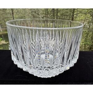 Gorgeous Fostoria Heavy Lead Crystal Ice Bucket Bowl Stratton -4/19 BA